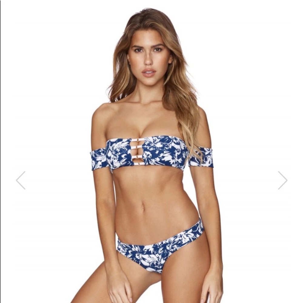Beach Bunny Floral Tango Off-Shoulder Bikini